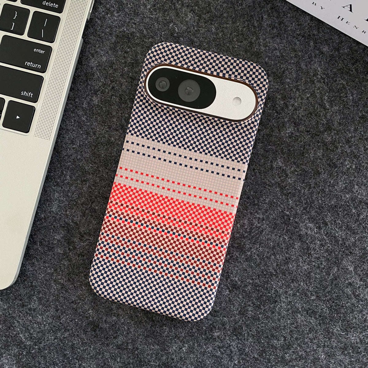 Magnetic Carbon Fiber Texture Hard Case for Google Pixel