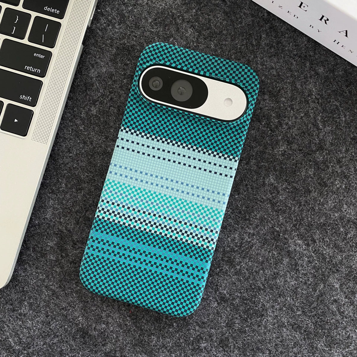 Magnetic Carbon Fiber Texture Hard Case for Google Pixel